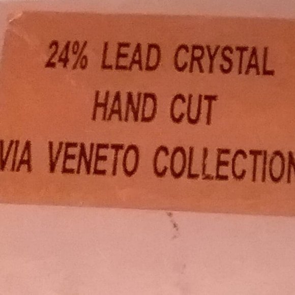 Via Veneto Hand cut 24 percent led crystal flower - Picture 3 of 3